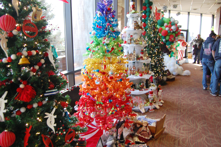 Photo of colorful Christmas tree at Greeley's Festival of Trees