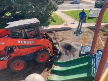 Broadview Park 9.15.21 Playground Surface Removal