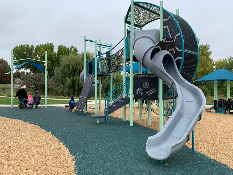 photo of Greeley West Park playground slide
