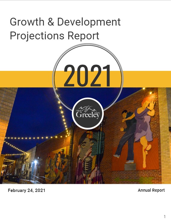 Growth and Development Projections Report 2021 Cover
