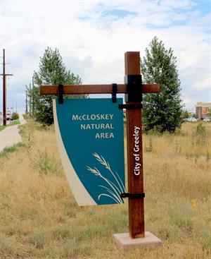 McCloskey Natural Area Sign