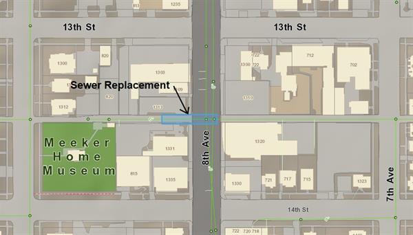Project Map Sewer Replacement Project Map Sewer Replacement