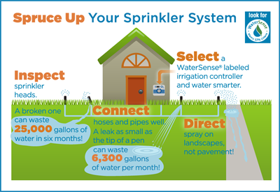 Sprinkler Spruce-up Infographic Sprinkler Spruce-up Infographic