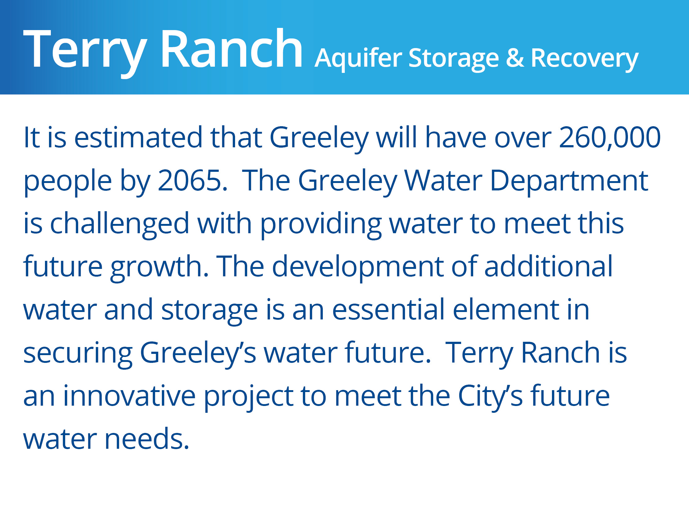 Aquifer Storage & Recovery_Terry Ranch