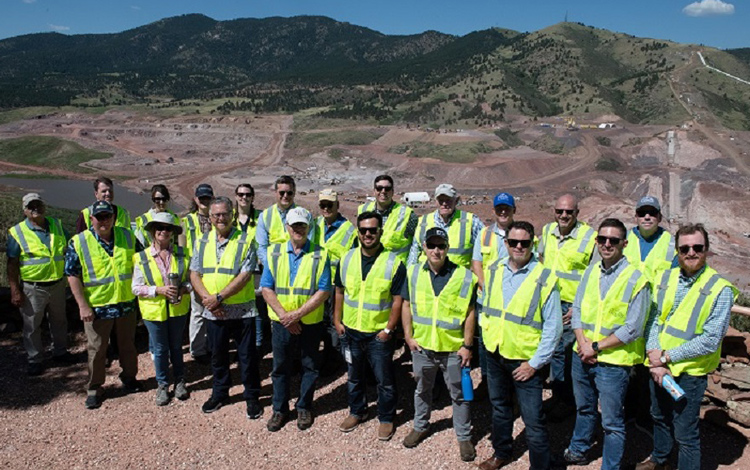 Photo of City of Greeley leaders touring the Chimney Hollow Reservoir Project