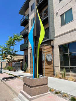 photo of new Greeley tree sculpture