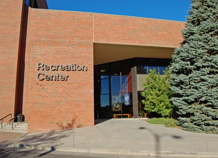 Outside of the Greeley Recreation Center in Greeley Colorado