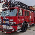 Front-facing view of ladder truck #5