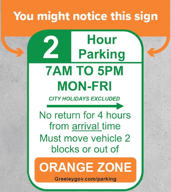 Orange Zone sign