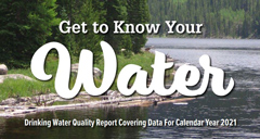 2021 Water quality report cover graphic